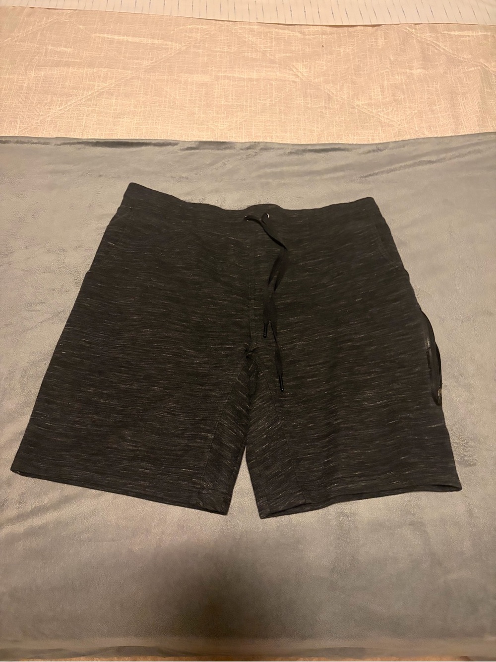 90 Degree By Reflex Men's Black Heather Athletic Shorts